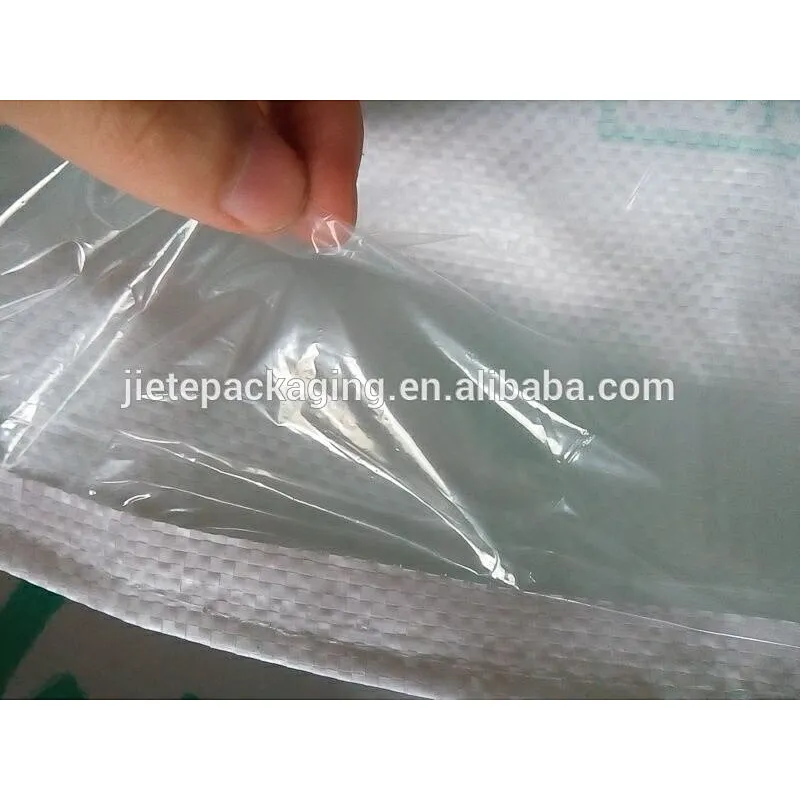 Hot sale 50kg white plastic pp woven sugar bag with lining export to Russia,Middle East, arab, Egypt