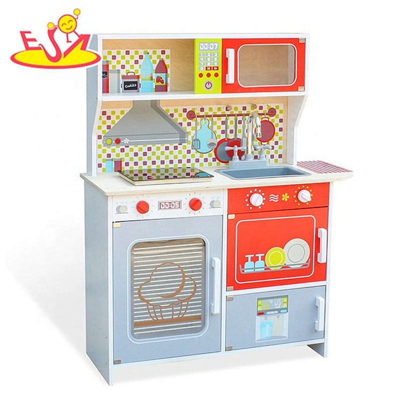 2019 New arrival child wooden toy kitchen set for pretend W10C386