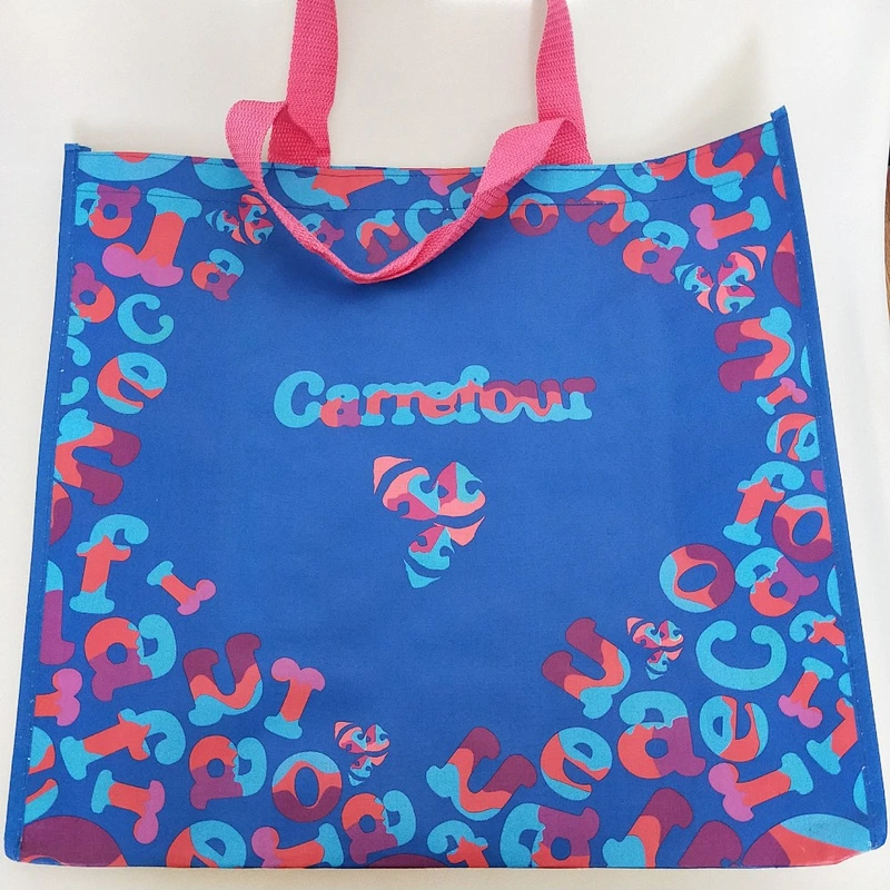 Laminated foldable plastic non woven shopping bag for wholesales
