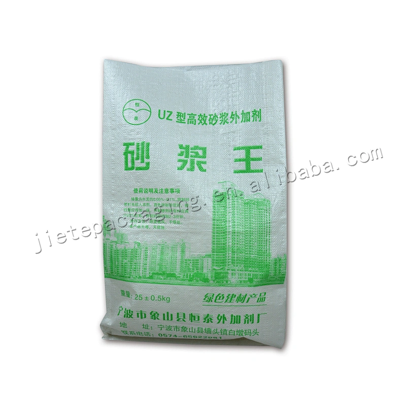 Cheap Price Plastic plain white pp woven cement packing Bag for mortar and sand,tile adhesive