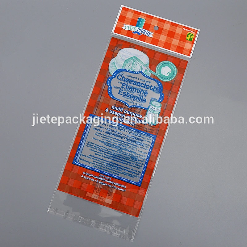 Customized waterproof plastic PE packaging bags self seal