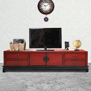 oriental solid wood pine tv console furniture