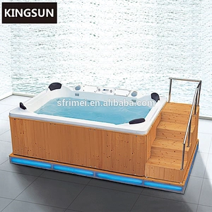 Outdoor Whirlpool Sex Massage Spa Wood Fired Hot Bathtub With Seat