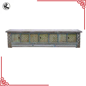 chinese shabby chic solid wood pine furniture for stores