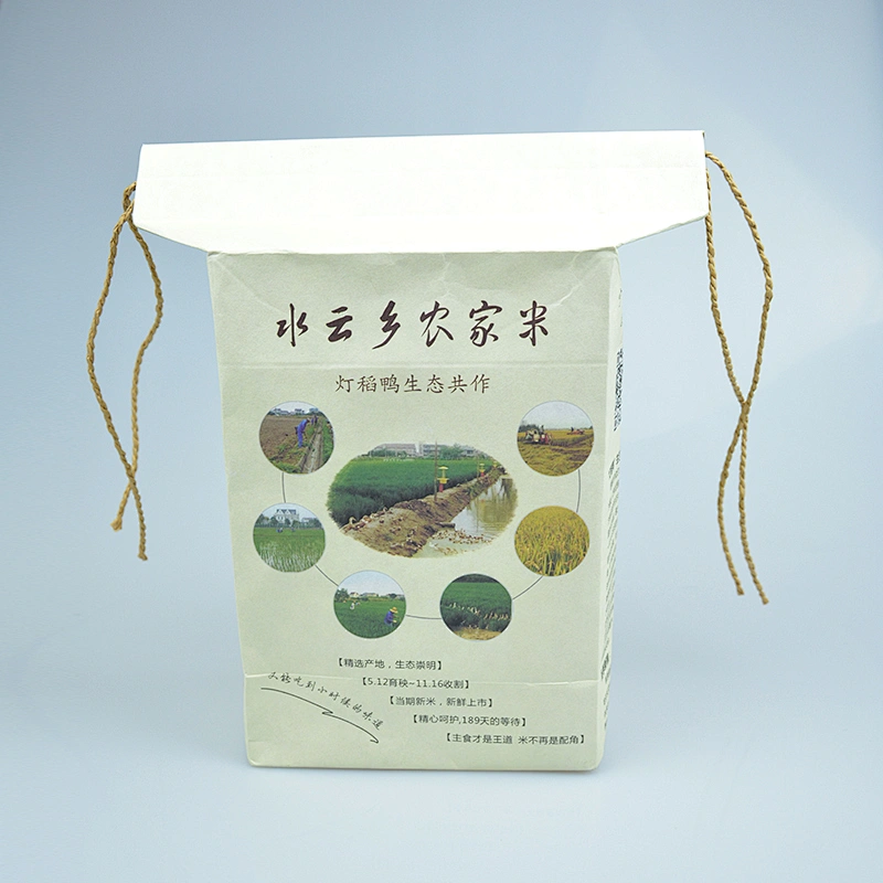 kraft paper bag for packing rice