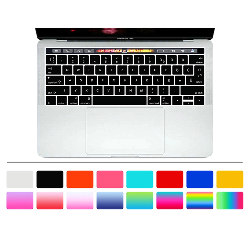 Hungarian Letter Silicone custom keyboard skin Keyboard Cover laptop skin For macbook pro 13 inch touch bar keyboard skin