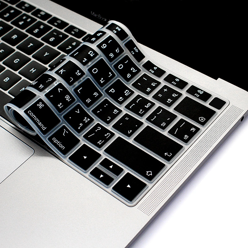 US Version Silicone Languages Keyboard Covercustom keyboard skin For Macbook Thai For Macbook Air 13