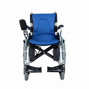 Rehabilitation Therapy Supplies aluminum alloy frame foldable Handicapped Electric Wheel chair Prices