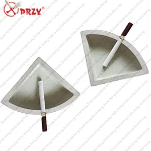 American retro PRZY concrete fan - shaped Ashtray silicone mold office handmade mold for Cement decoration