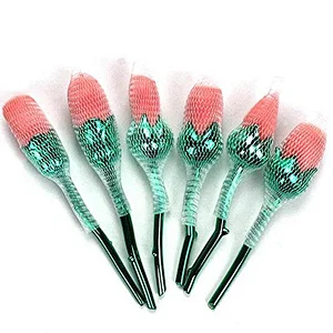 Eyeshadow Blush Set Face Foundation Powder Makeup Brushes 6pcs Rose Flower Makeup Brush set