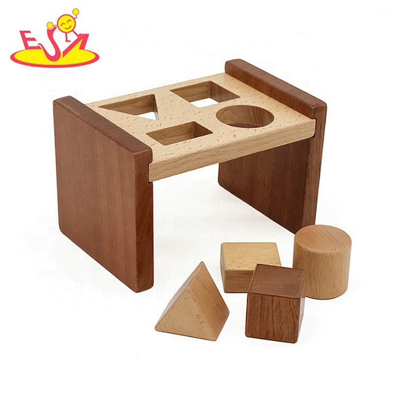 2019 New design educational wooden shape sorter for babies W13E085