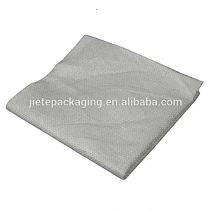 White plastic pp woven packaging bag 25kg 50kg for corn flour rice grain bean seed sand cement fertilizer