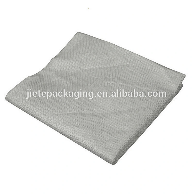 White plastic pp woven packaging bag 25kg 50kg for corn flour rice grain bean seed sand cement fertilizer
