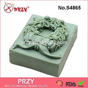 S4865 rectangle flower soap mold silicone rubber mold food grade silicone soap mold