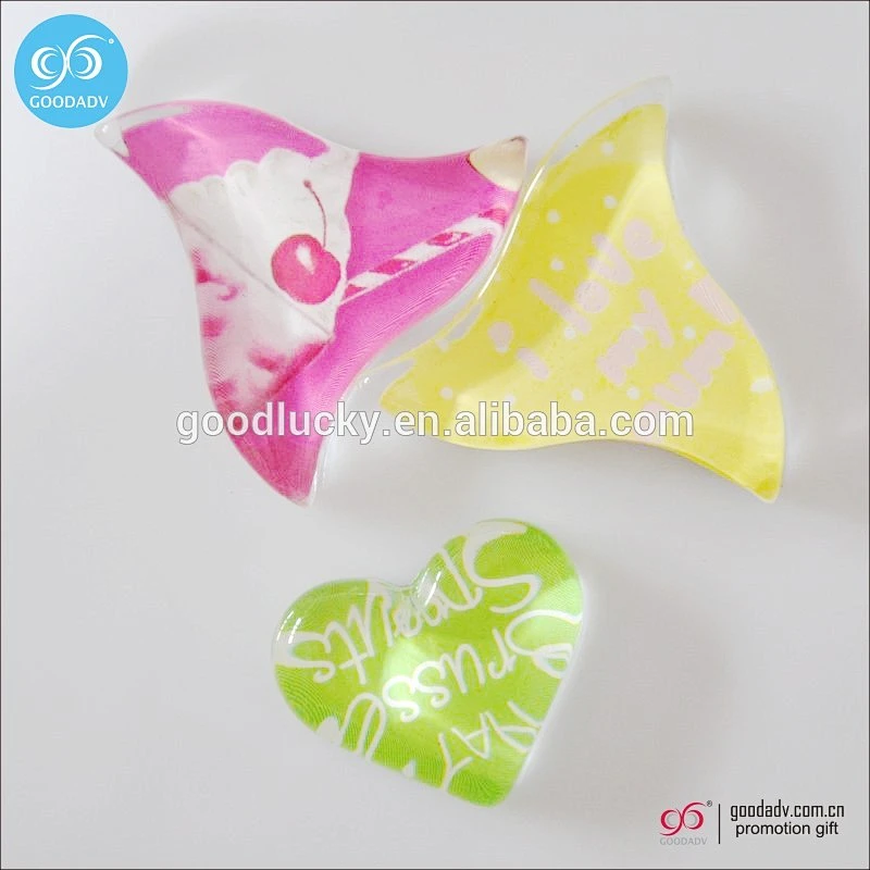 promotional gifts custom glass fridge magnet crystal magnetic fridge sticker