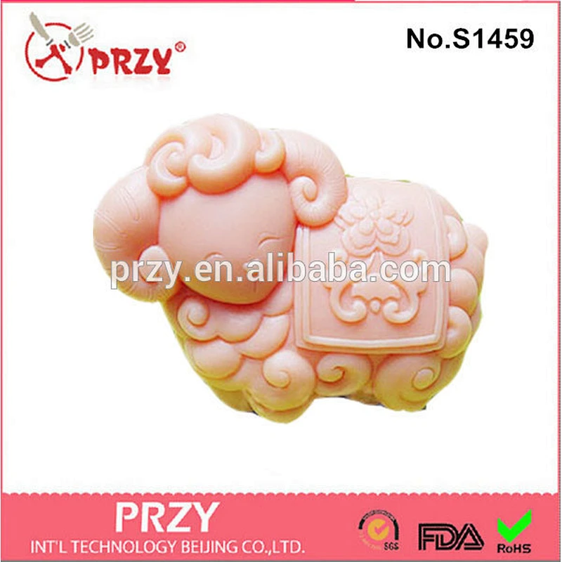 animal sheep handmade silicone soap mold
