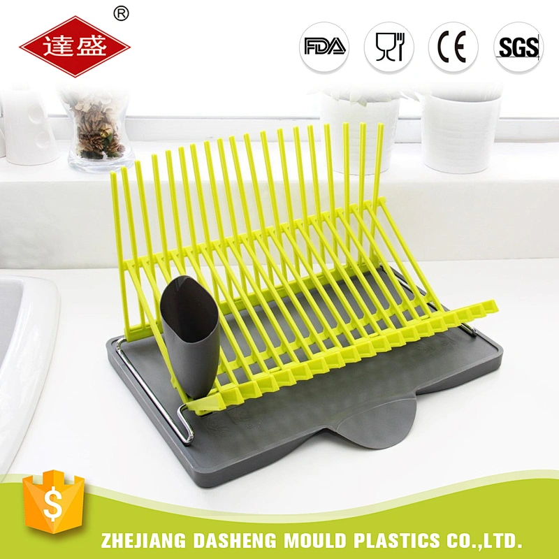 Best price green plastic corner modern dish rack kitchen accessories tools