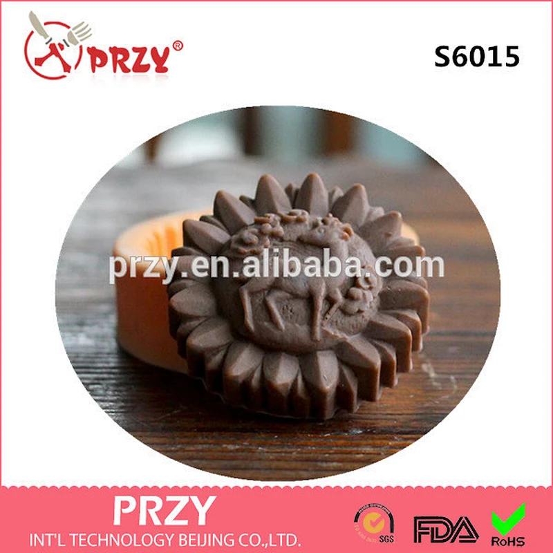 S6015 DIY sunflower decorative handmade silicone mold for soap