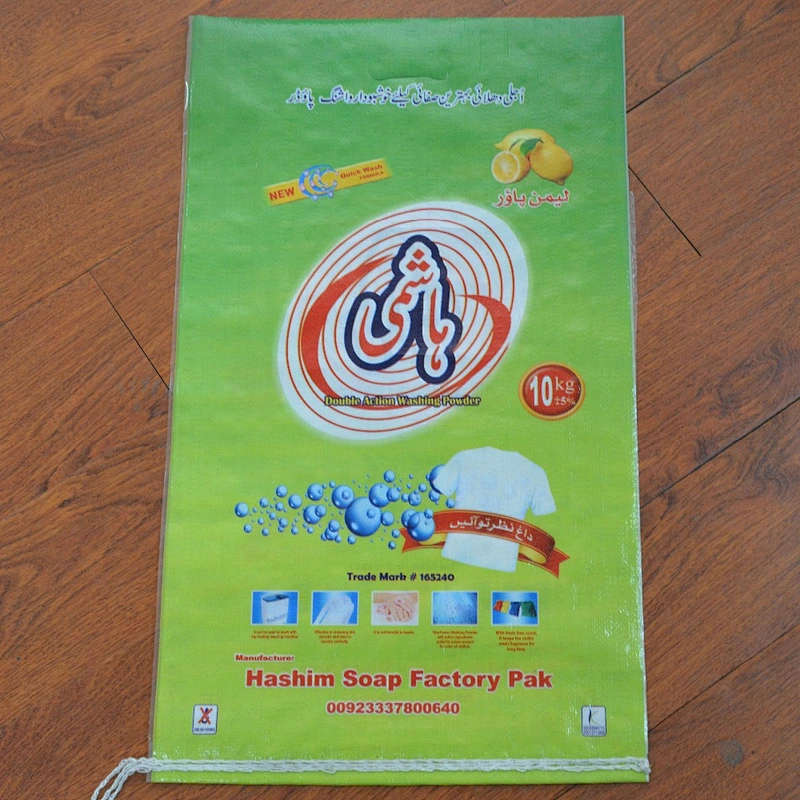 Top sale plastic laundry detergent packaging bag 40lb in bulk for hotel