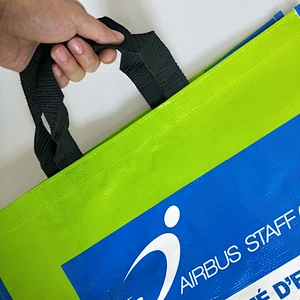 Wholesale customized stand up pp non woven shopping bag