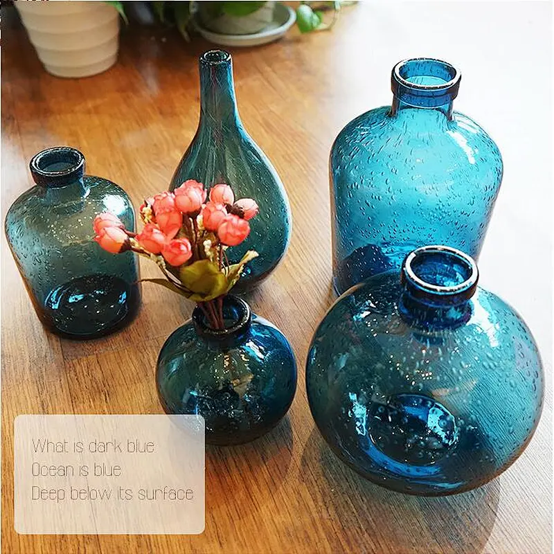 New Style Handblown Bubble Glass Vase for home decoration/Tabletop Vase