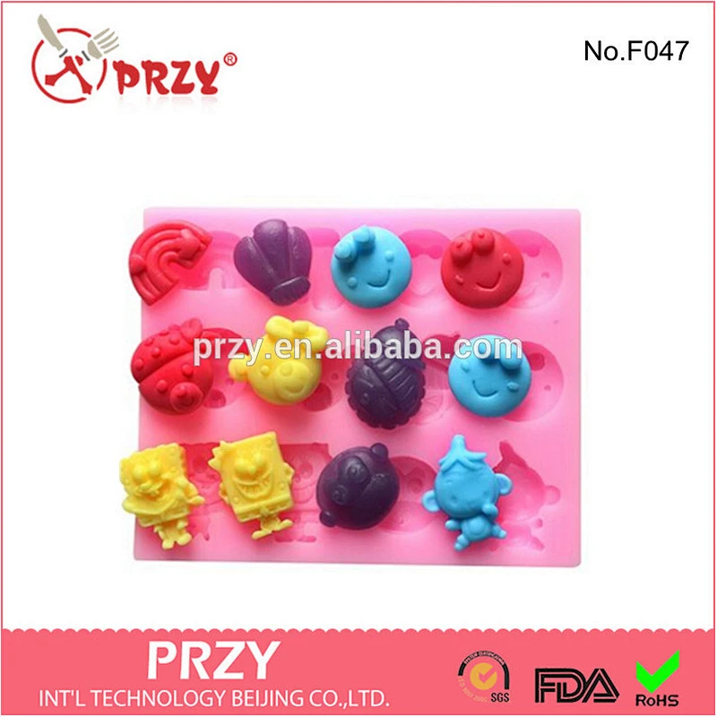 decorative silicone chocolate mold / silicone molds cake modelling tools