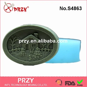 S4863 High Quality House Circle DIY Soap Molds