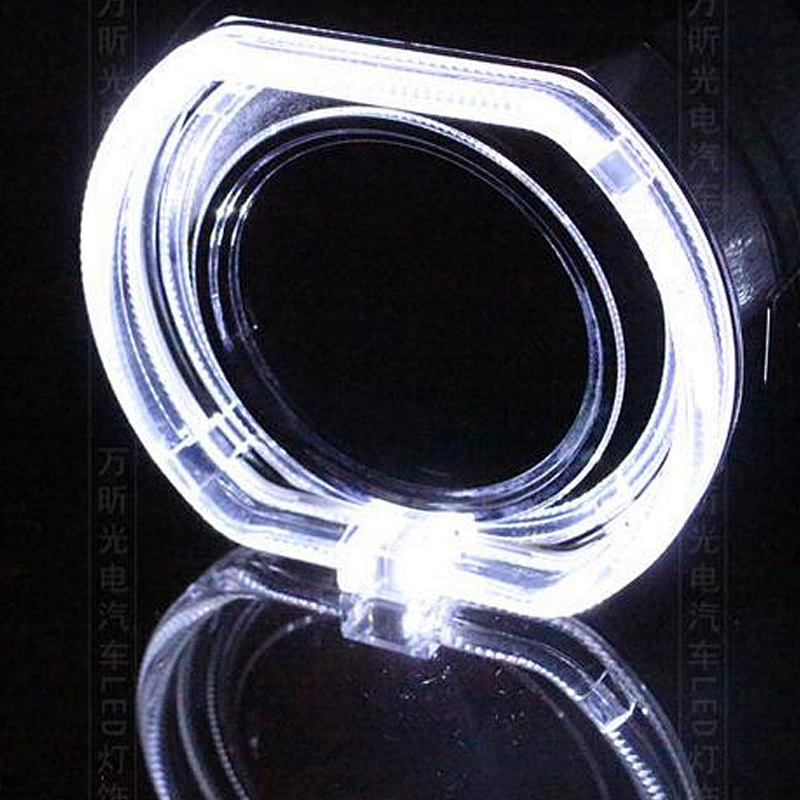 bixenon projector lens shrouds mask cover for 3.0inch 2.5 inch h1 h4 h7 h4 Lens with angel eyes LED halo ring for BMW