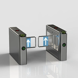 Electronic Access Control Entrance Exit Turnstile With QR Code Reader