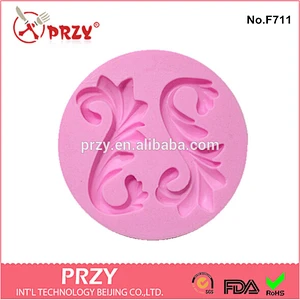 Cake decorating siliocne lace mold , decorative silicone lace mold for cake