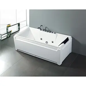 Indoor One Person Free Standing Portable Sex Hot Bath Tubs With Headrest And Fauset K-8844(L/R)