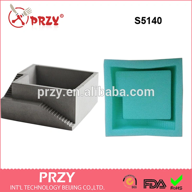 S5140 silicone concrete planter molds flower pot molds silicone material mold