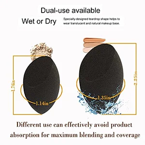 5pc latex free makeup sponge and kabuki brush set