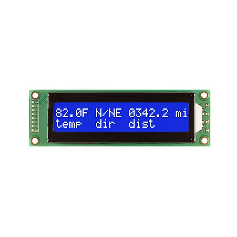 20x2 character lcd display white led backlight