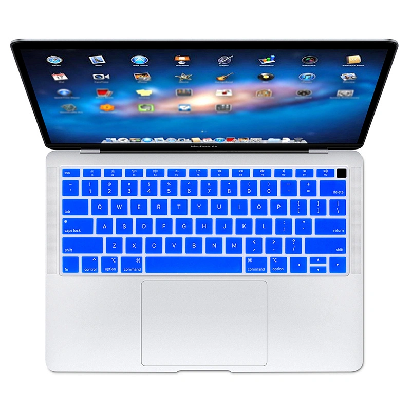 english laptop keyboard Silicone Keyboard Cover skin for MacBook Newest Air 13 Inch 2018 Release A1932 with Retina Display