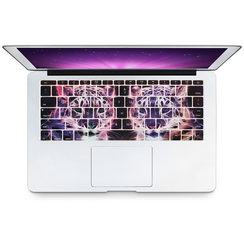 cute fonts images animal design custom silicone keyboard cover for macbook 12 inch for macbook pro 2016 touch bar US version