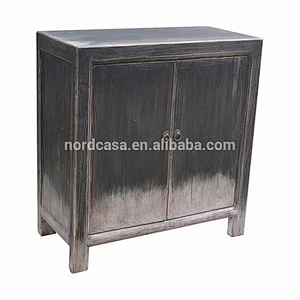 chinese antique black cabinet made in recycled wood