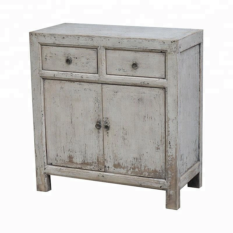 chinese antique distressed rustic shabby chic storage buffet furniture