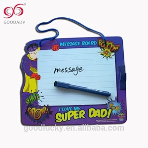 wholesale paper hanging cardboard dry erase drawing writing board with OEM logo