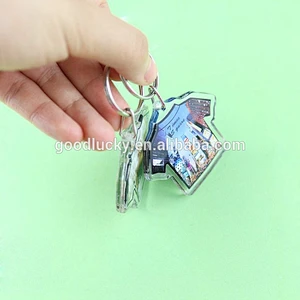 clear acrylic photo keychain/ blank acrylic keychain/custom acrylic keychain