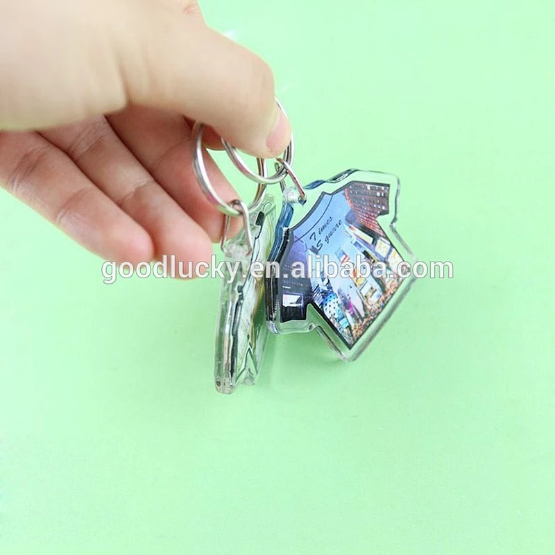 clear acrylic photo keychain/ blank acrylic keychain/custom acrylic keychain