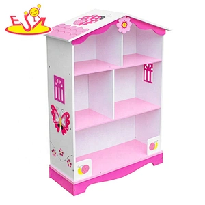 Hochwertiges 3-schichtiges Puppenhausregal aus Holz für Kinder W08D015