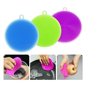 Silicone Dish Washing Sponge Scrubber silicone dish sponge