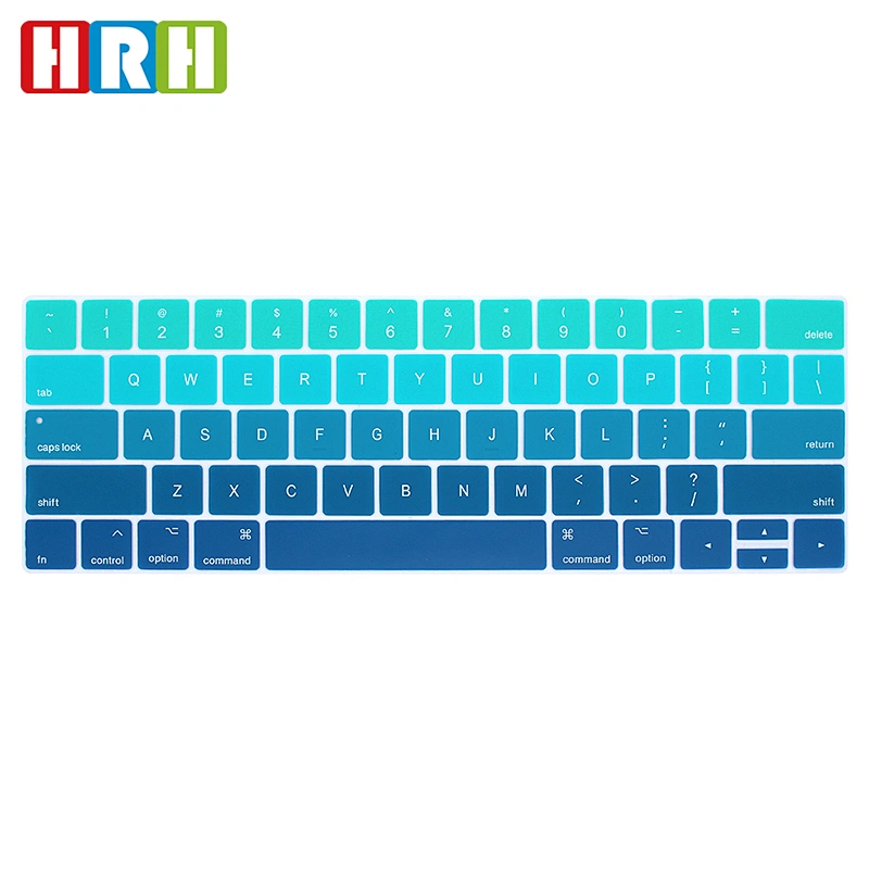 Rainbow Silicone Keyboard Protective Film laptop skin For Macbook Pro 13