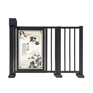 Intelligent Access Control Pedestrian Advertising High Security Door for Residential Entrance
