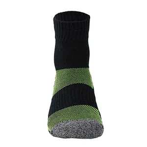cotton free terry jacquard non slip sport socks
