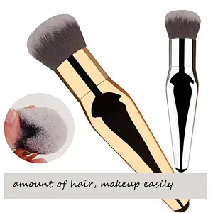 2018 Professional Makeup Brushes private label Cosmetic Foundation Powder Blush Contour Fish Tail single brush