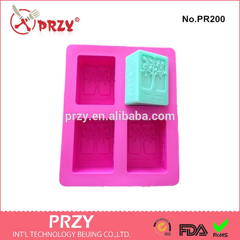 Handmade soap silicone mold/high quality cake mold/silicone tree mold