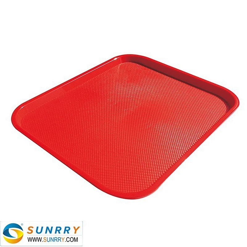 2018 Hot Sale Colorful Plastic Food Tray with ABS Material