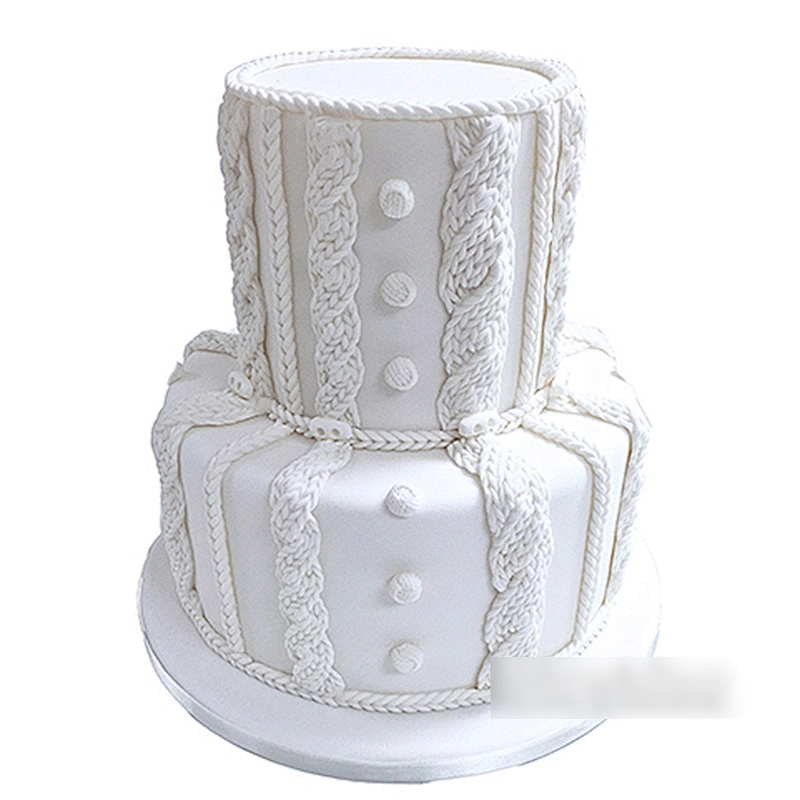 S9061 Silicone molds Christmas Series fondant Cake Silicone Mold Winter sweater Woolen knit pattern moulds for cake decorations